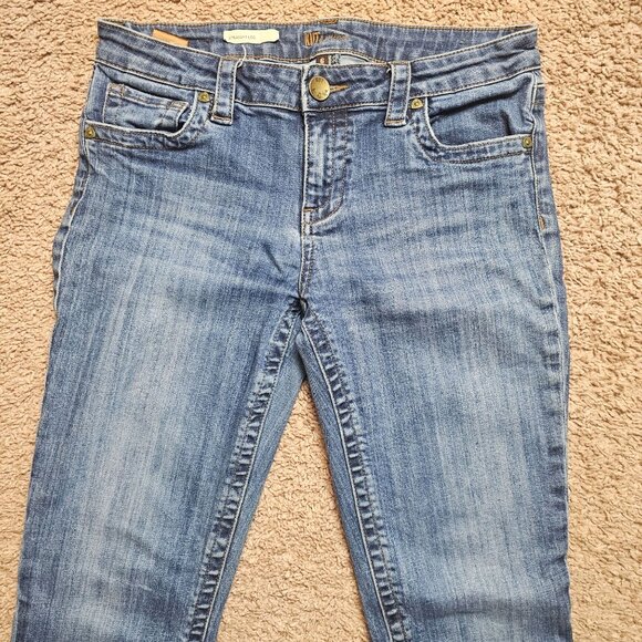 KUT from the Kloth Jeans Womens 6 Straight Leg Blue Low Rise Denim Stretch - Picture 3 of 8